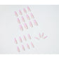 Ballet Wear Manicure Net 24 Pieces Finished False Nails with Glue - Teleplus ballet wear manicure finished false nail