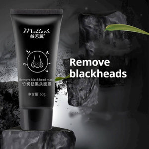 Bamboo Charcoal Tearing Mask for Pore Acne Cleansing 60g - Teleplus pore acne cleanser bamboo charcoal tearing mask