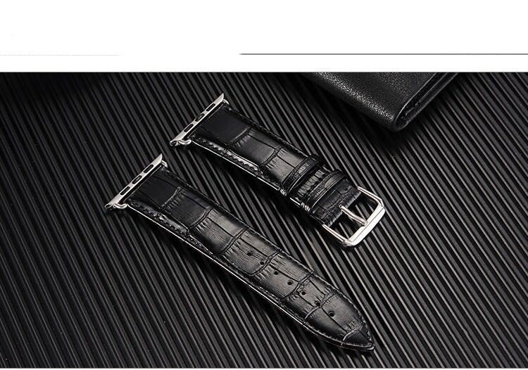 Bamboo Croc Leather Strap - Bamboo Croc Leather Strap in Various Colors