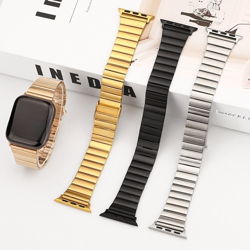 Bamboo Stainless Steel Strap Metal Strap - Bamboo Stainless Steel Strap for Apple Watch