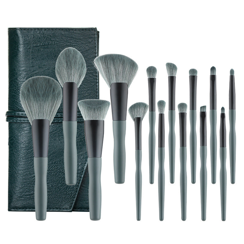 Banana Makeup Brushes Set with Wooden Handle for Application - banana makeup brushes suit