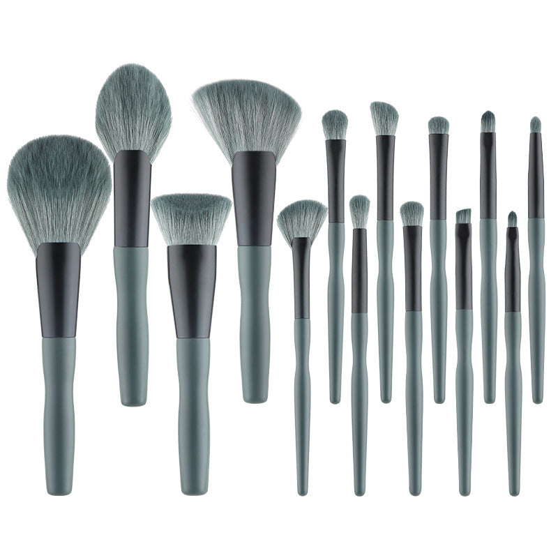 Banana Makeup Brushes Set with Wooden Handle for Application - banana makeup brushes suit