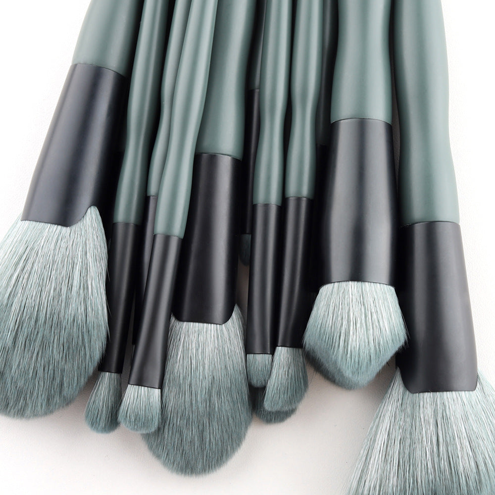 Banana Makeup Brushes Set with Wooden Handle for Application - banana makeup brushes suit