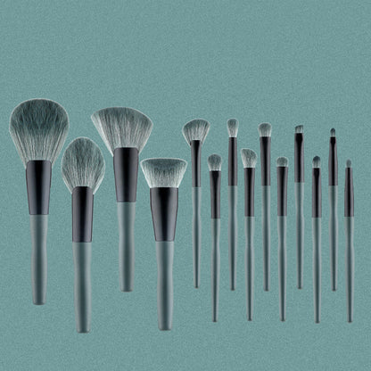 Banana Makeup Brushes Set with Wooden Handle for Application - banana makeup brushes suit