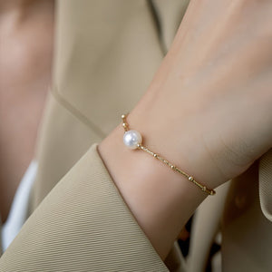 Baroque Single Pearl Bracelet Simple Graceful - Baroque Single Pearl Bracelet Simple and Graceful