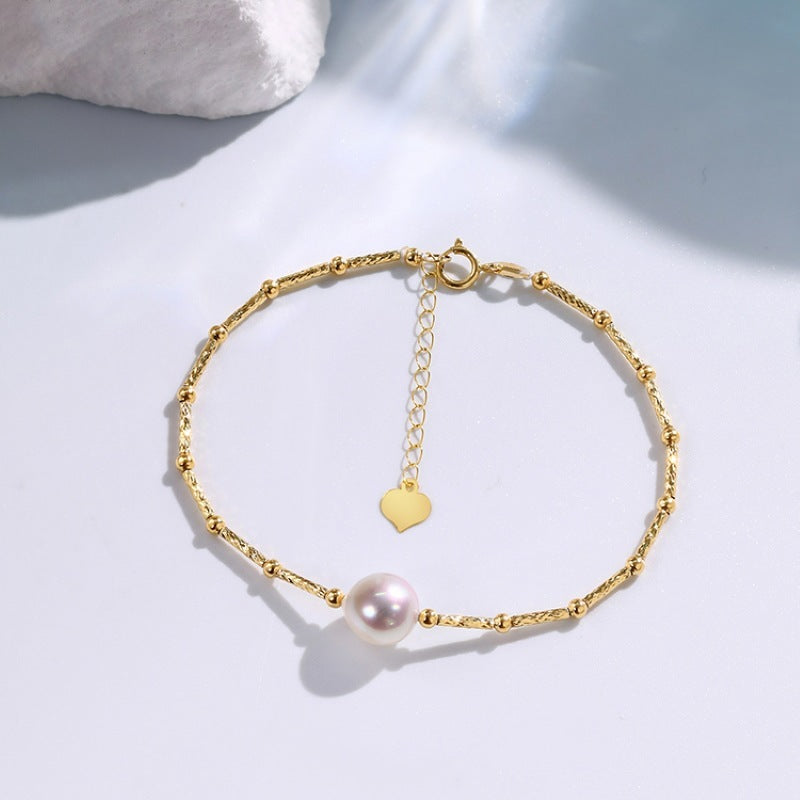 Baroque Single Pearl Bracelet Simple Graceful - Baroque Single Pearl Bracelet Simple and Graceful