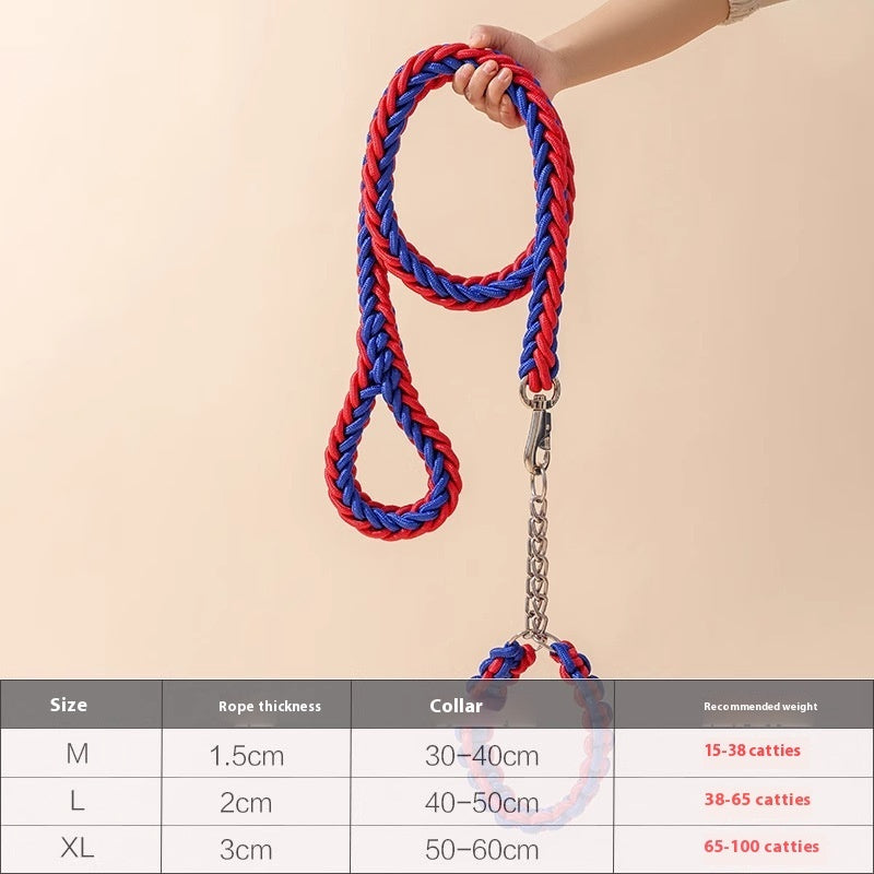 Basic Style Pet Training Collar Suit in Multiple Colors 1.2m Adjustable - Teleplus basic style suit lengthened mixed