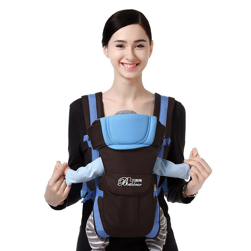 Bass Bear Carrier Double Shoulder Four Seasons Maternal and Child Multifunctional Baby Carrier - Bass Bear Carrier