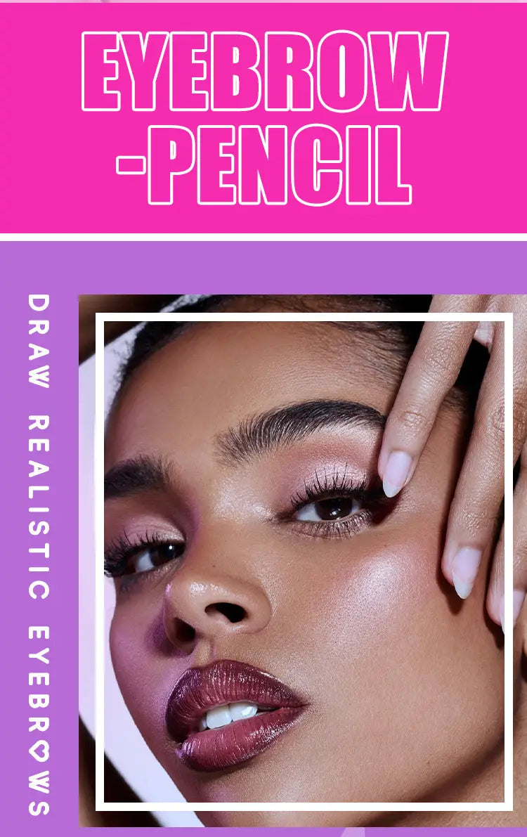 Waterproof Eyebrow Pencil Set with 4 Neutral and Dark Shades