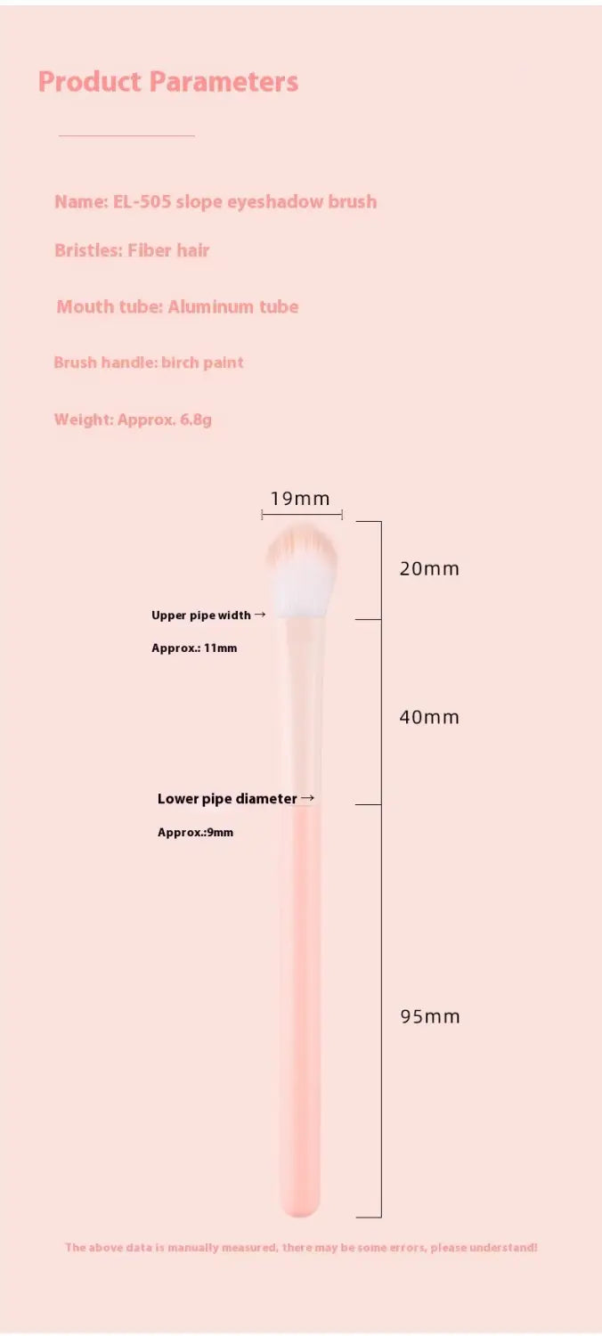 Panta tip de ochi de machiaj pentru umbră de ochi Flacără cu mâner din lemn cu mâner din lemn