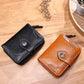 Women’s Retro Wax Leather Zipper Wallet - Wallets That Make Your Money Look Fabulous