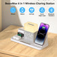 6-in-1 Wireless Charging Set Touch Night Light Mobile Phone Bluetooth Synchronization Time - Power Up with 6-in-1