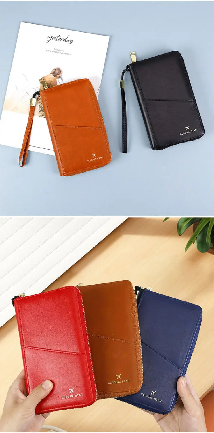 Mitmevärviline nahast rahakott meestele ja naistele, kellel on ülikerge hingav disain