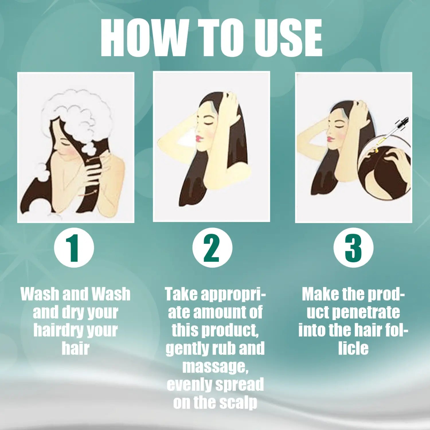 Réparation de follicule pileux de gingembre Huile essentielle pour les soins et repousser