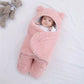 Winter Baby Sleeping Bag Bear Nap Printed Sleeping Bag Suitable For Babies Aged 0-10 Months Soft Nap Mat With Removable