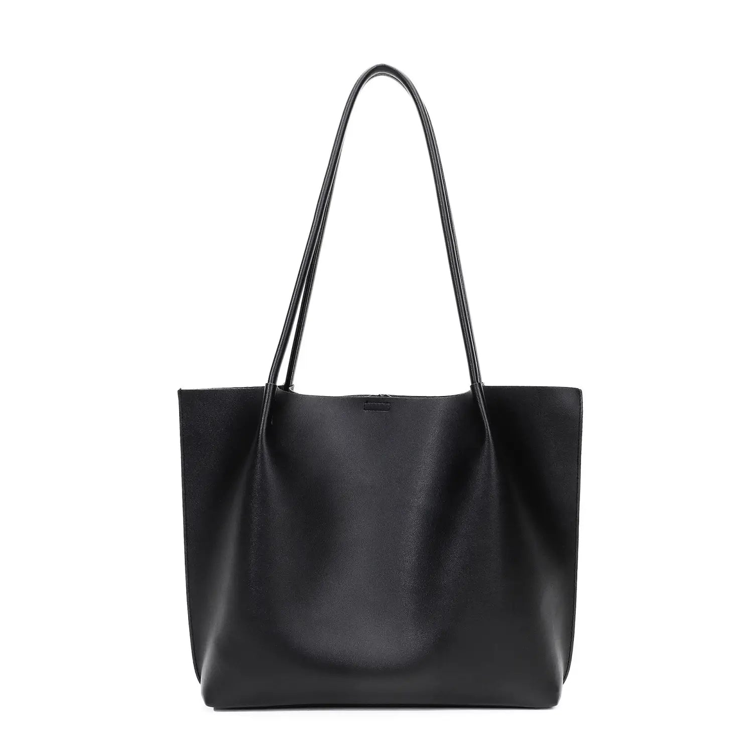 Sac à bandoulière en cuir PU avec poche sandwich et sangle double