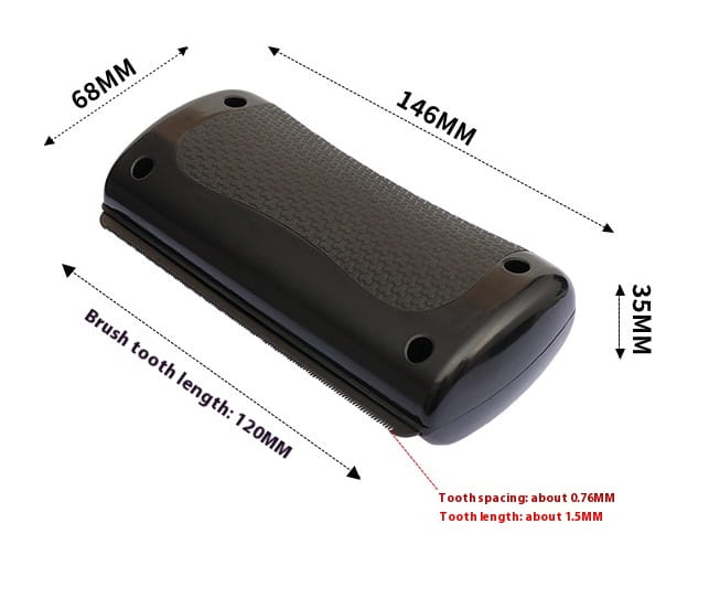 Must lemmikloomakamm koertele peibutamise ja eemaldamise tööriist