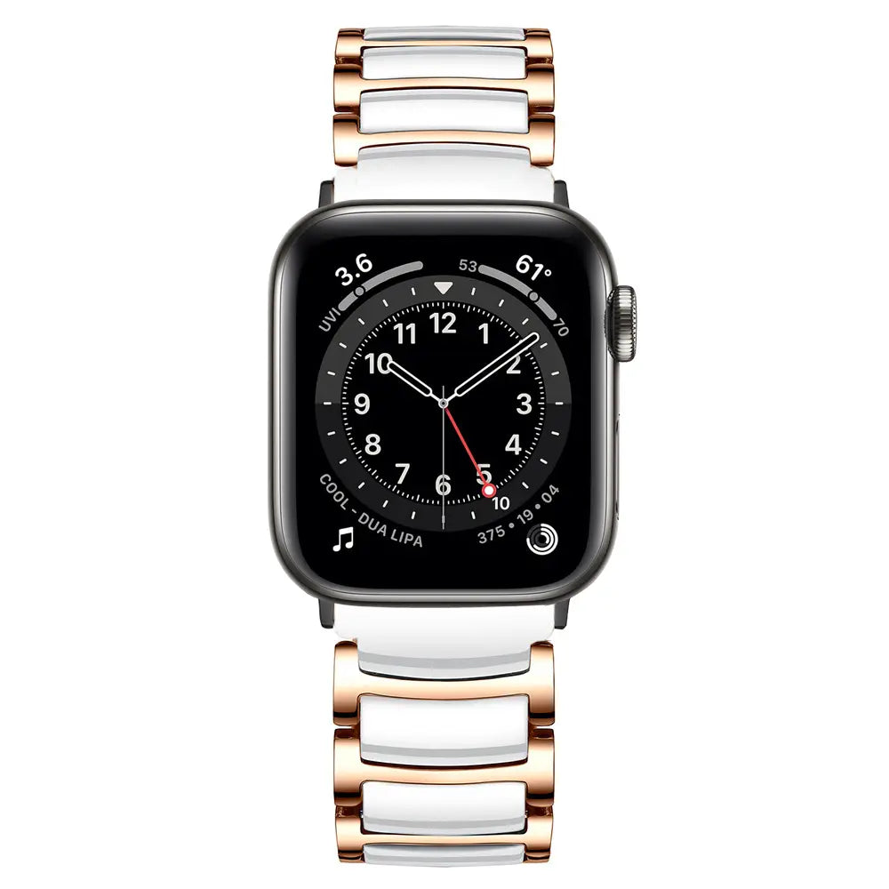 Stainless Steel Ceramic Smart Watch Strap in Metal and Styles