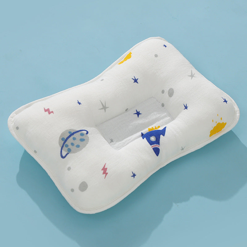 Baby Cartoon Supplies Anti-deviation Head Memory Foam Baby Pillow - Memory Foam Baby Pillow for Cartoon-Safe Naps