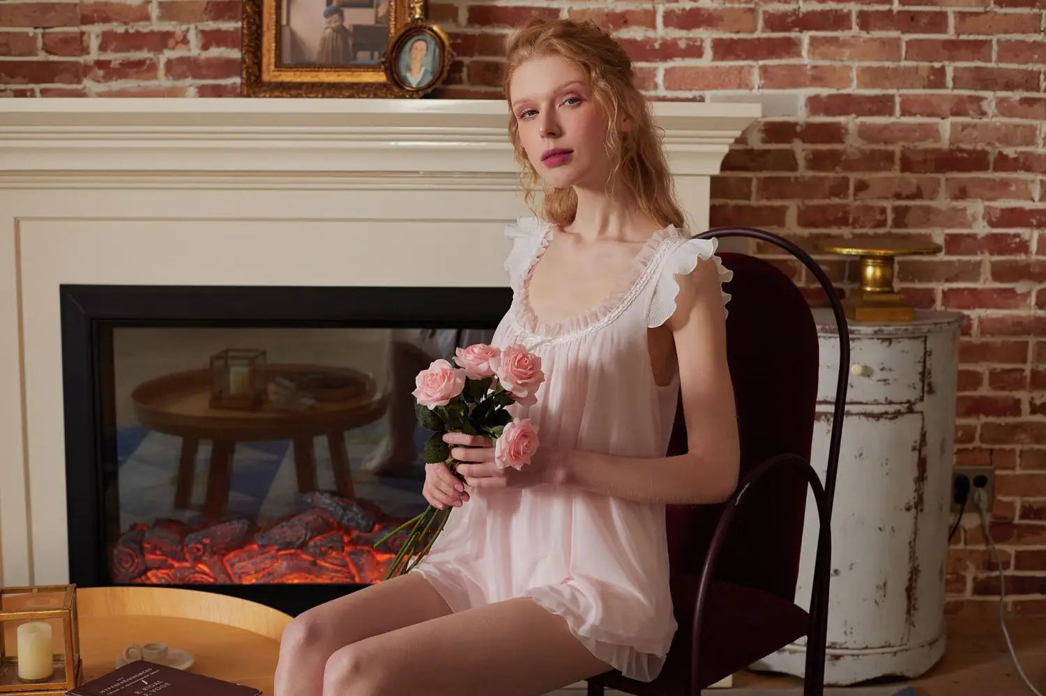 Ademend katoenen modaal lounge gewaad voor thuis buiten en hotel