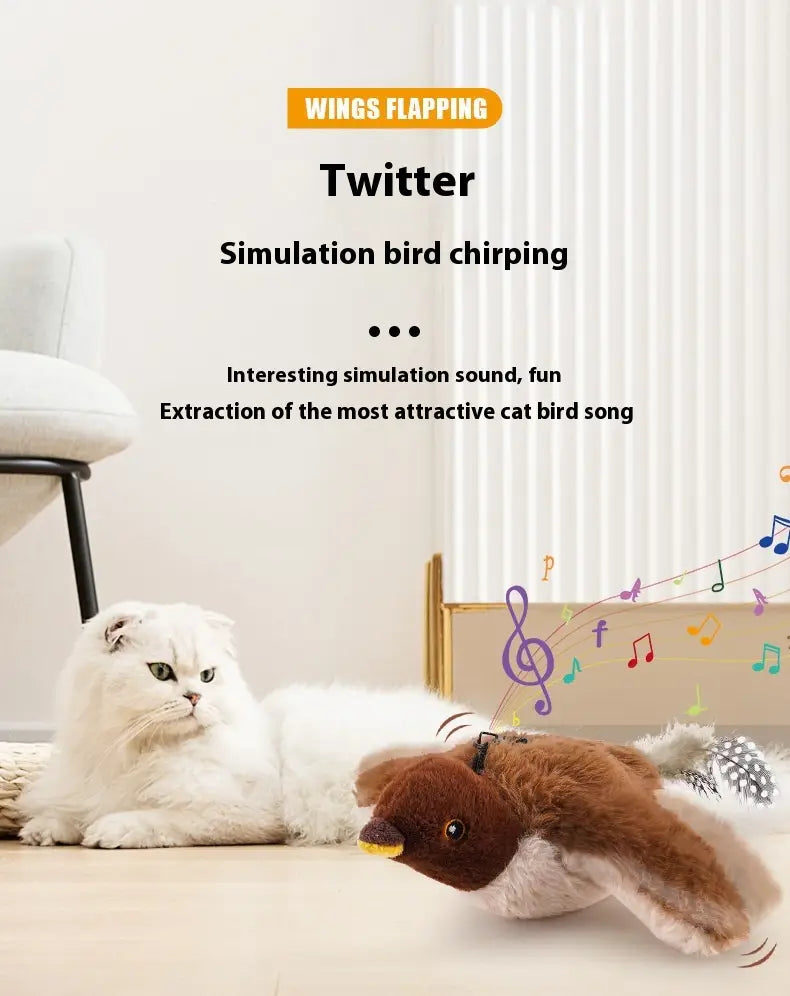 Kaugjuhtimisversioon pehme sametlindu lemmikloomade mänguasja usb laadimine interaktiivne