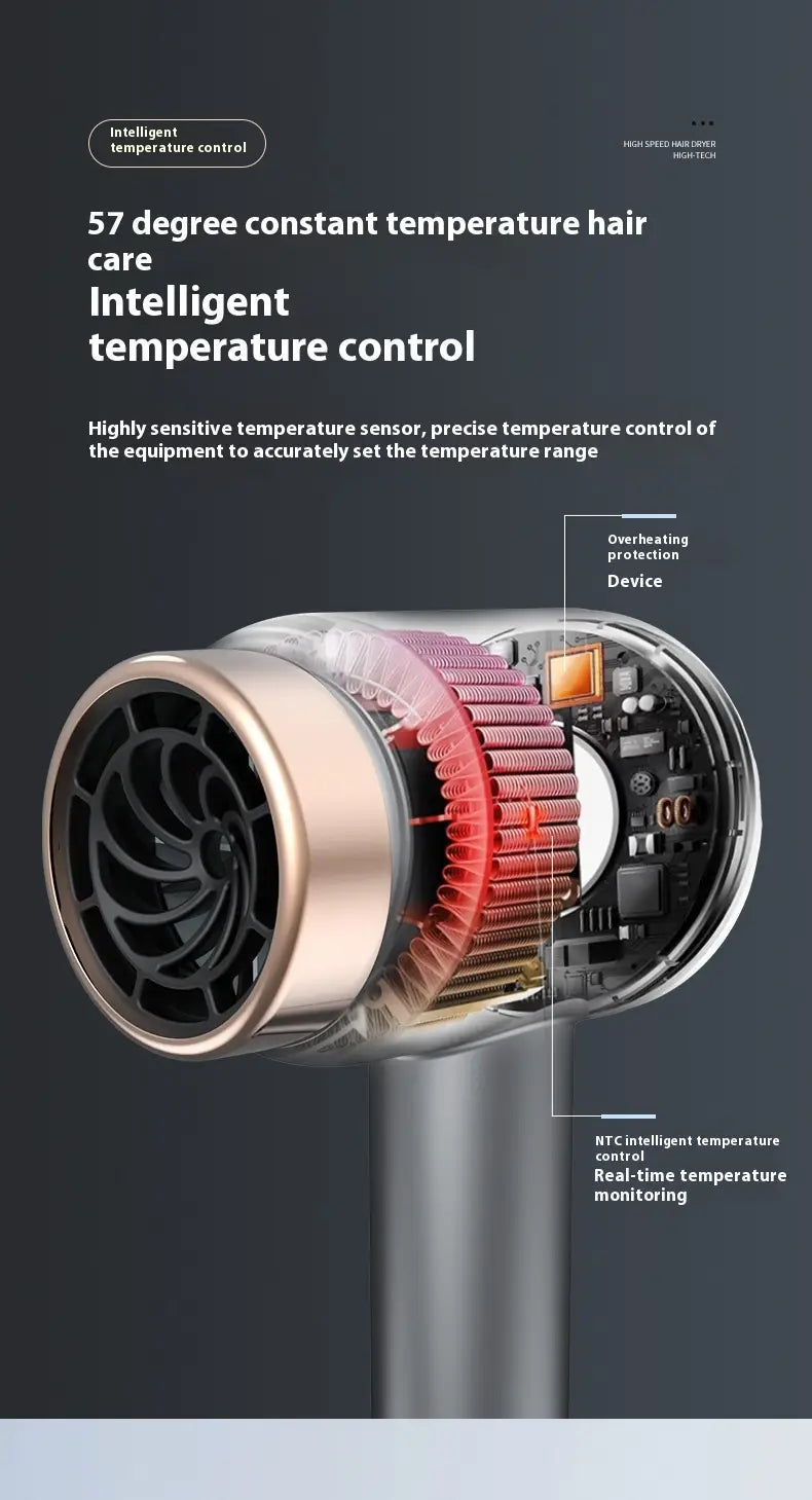 Wireless Hair Dryer with Anion Rechargeable Technology for Dormitory