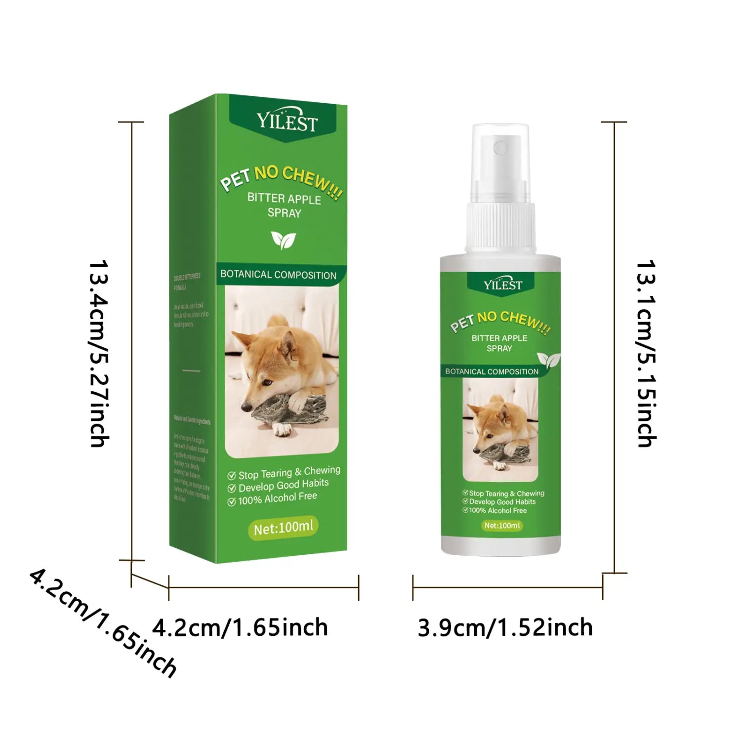 Koirasuihku 100 ml: n lemmikkien immuuni pureman jakkaran indusoija Hot Mark Training Solution