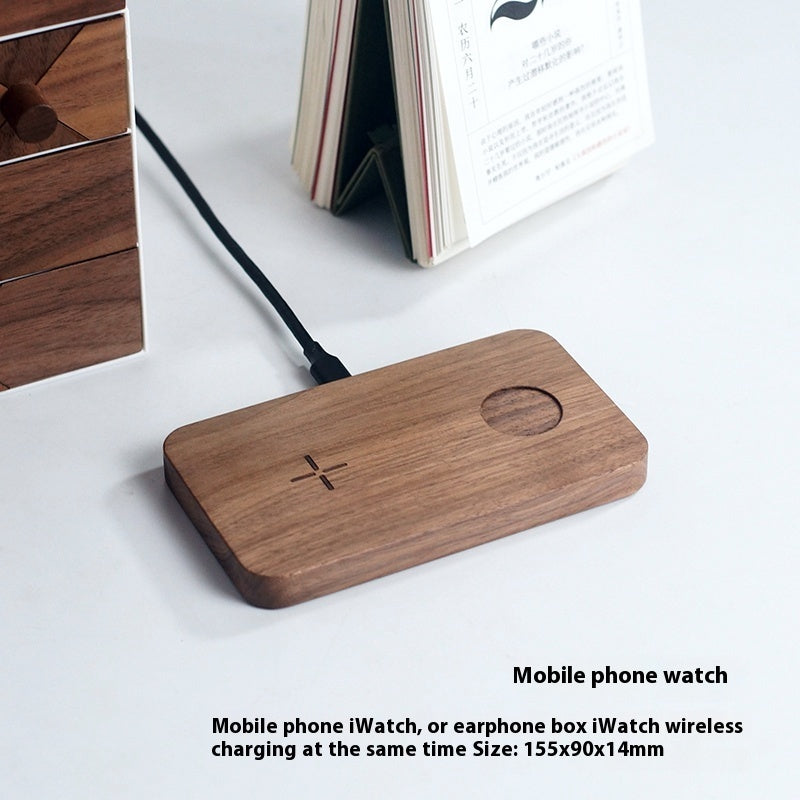 Walnut Universal Double Charge 15W Fast Charge Wireless Phone Charger - Fast Charge Your Mobile Phone with Walnut