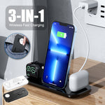 3In1 Wireless Charger Dock Charging Stand For Watch Mobile Phone - Charge Like a Pro with 3In1 Apple Watch Wizardry