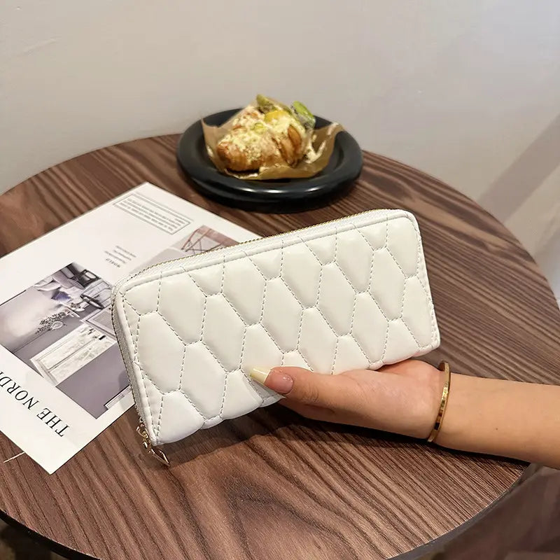 Czarno -biała walizka PU z rozciętą kieszonkową sylwetką