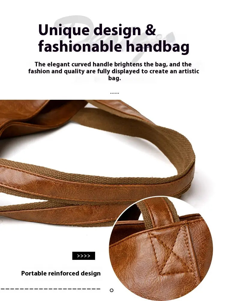 Bruine polyester koffer Organizer tas met ritszak en PU lederen trim