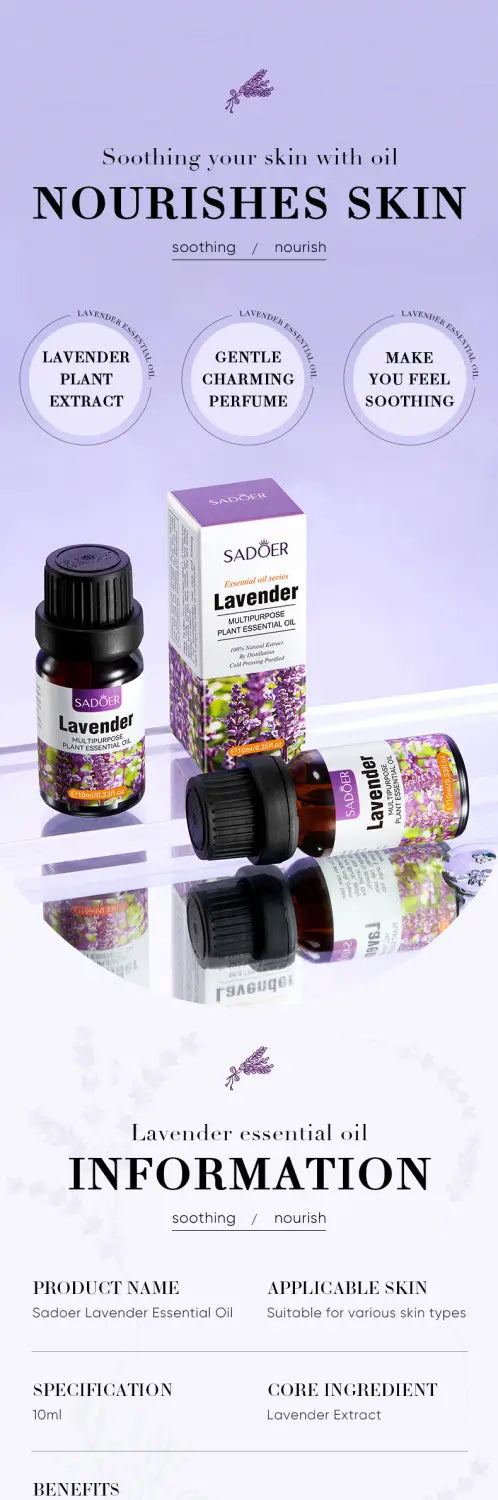 Universal Skin Care Facial Essence with Essential Oil 10ml