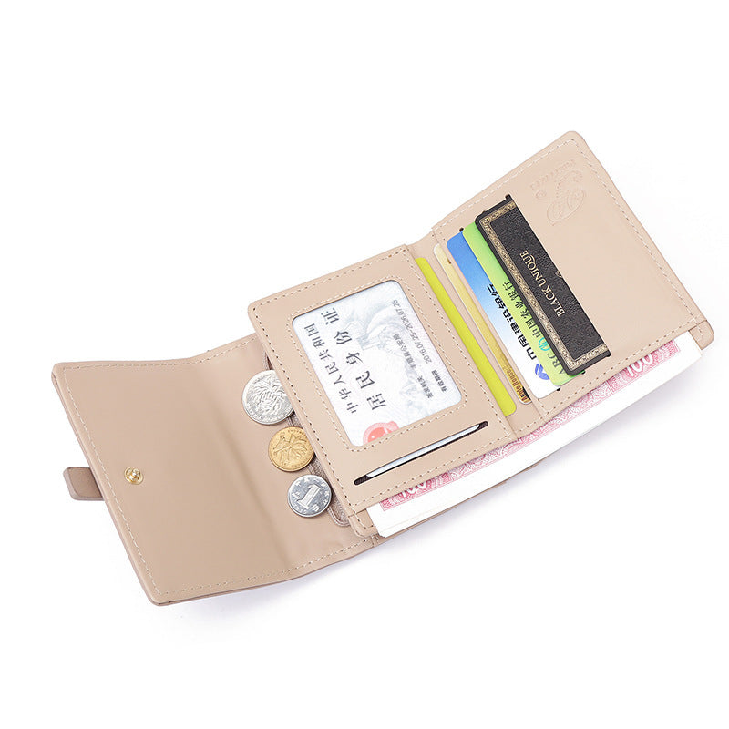 Wallet Multifunctional Folding Coin Purse Student Card Holder - Get Organized with This Wallet Wonder for Students