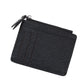 Women’s Bag Holder Zipper Solid Color Lychee Pattern Business Cards - Solid Color Bag Holder for Chic Business Cards