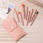 8 PCs Macarons Mini Makeup Brushes Suit Portable Models Beauty Tools