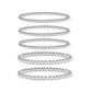 Beach Style Geometric CCB Elastic Bracelet Simple All-match - Beach Style 5-Piece Bracelet Set for All Occasions