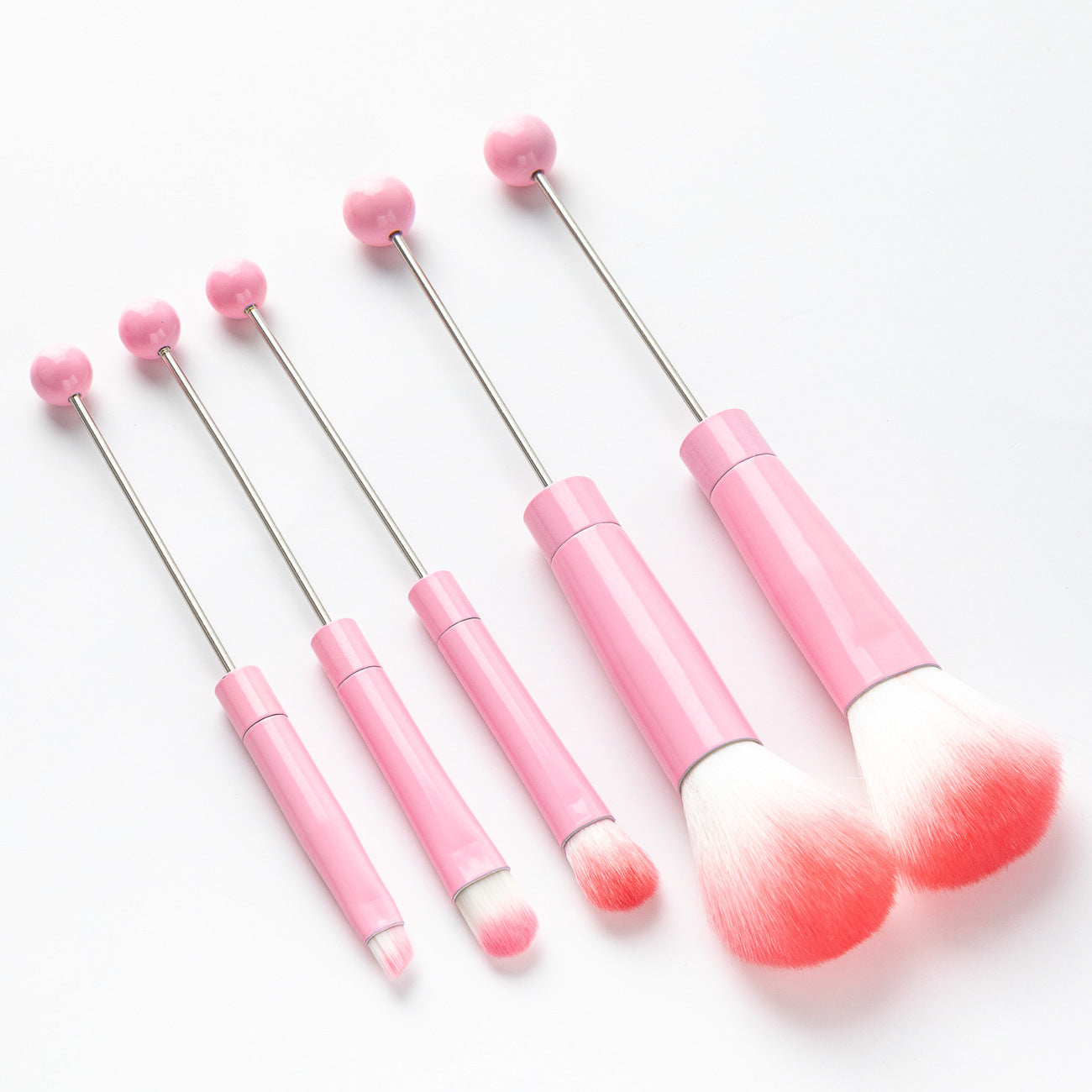 Beaded Makeup Brush Set with Metal Handles for Suit Tools - Teleplus beaded makeup brush handle suit tools