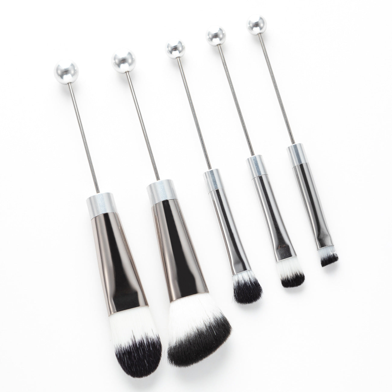 Beaded Makeup Brush Set with Metal Handles for Suit Tools - Teleplus beaded makeup brush handle suit tools
