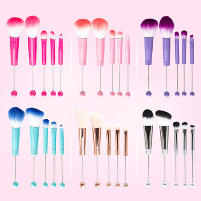 Beaded Makeup Brush Set with Metal Handles for Suit Tools - Teleplus beaded makeup brush handle suit tools