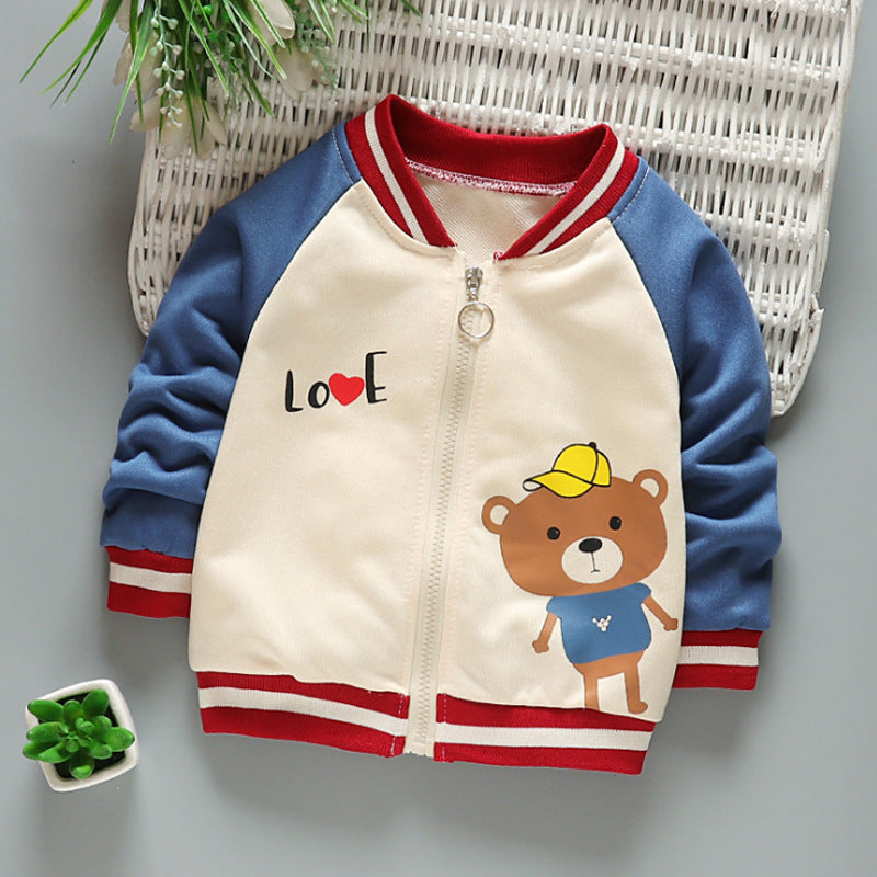 Bear Jacket Korean for Children 3-8 Years Grizzly and Baseball Style - Teleplus grizzly bear jacket korean baseball