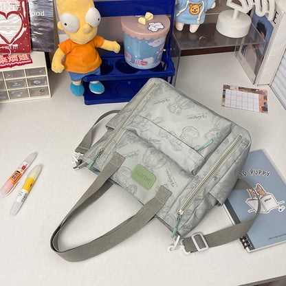 Bear Print Large Tote Bag Shoulder Crossbody Stylish Fashionable Comfortable - Fashion bear print large tote bag