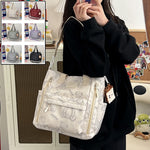 Bear Print Large Tote Bag Shoulder Crossbody Stylish Fashionable Comfortable - Fashion bear print large tote bag