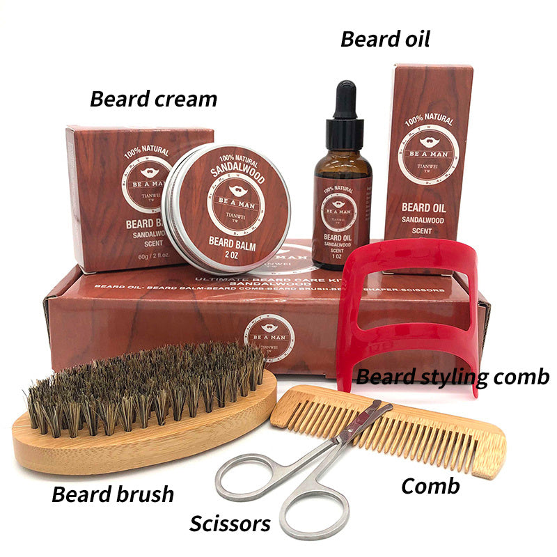 Beard care set Beard oil and beard cream - Beard Care Set Gift Box for Happy Beards Everywhere