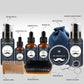 Beard Care Set with Micro Needle Roller Balsam and Pogonotomy Scissors - Teleplus care roller beard balsam brush