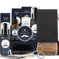 Beard Care Set with Micro Needle Roller Balsam and Pogonotomy Scissors - Teleplus care roller beard balsam brush