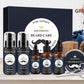 Beard Care Set with Micro Needle Roller Balsam and Pogonotomy Scissors - Teleplus care roller beard balsam brush