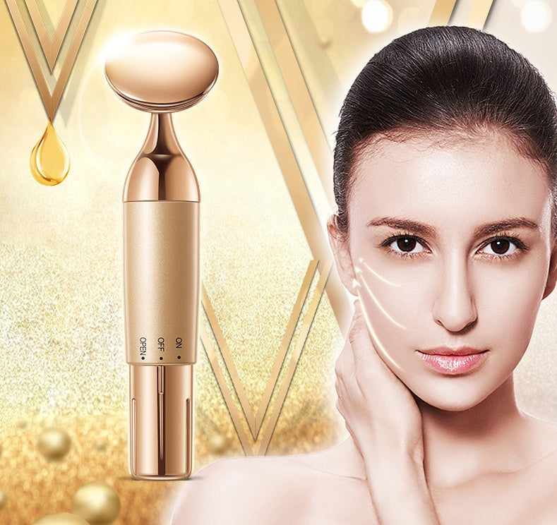 Beauty Equipment Home Electric Facial Importer - Glow Up with Gold: Facial Fun Awaits You!