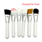 Matt Silver Orange Facial Mask Brush for Blending Tartaric Acid Treatments - Blend Away with the Large Body Fun mask