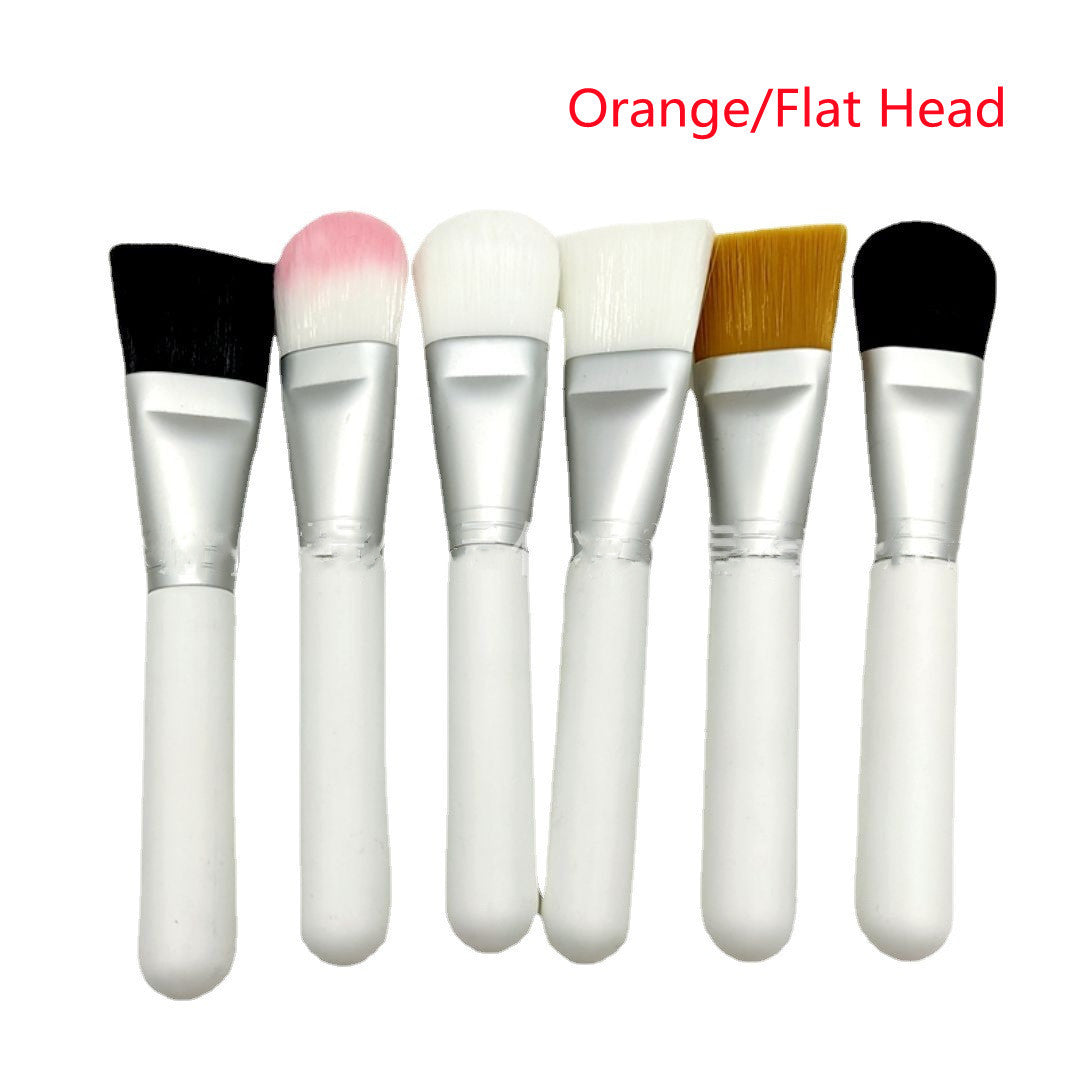 Matt Silver Orange Facial Mask Brush for Blending Tartaric Acid Treatments - Blend Away with the Large Body Fun mask