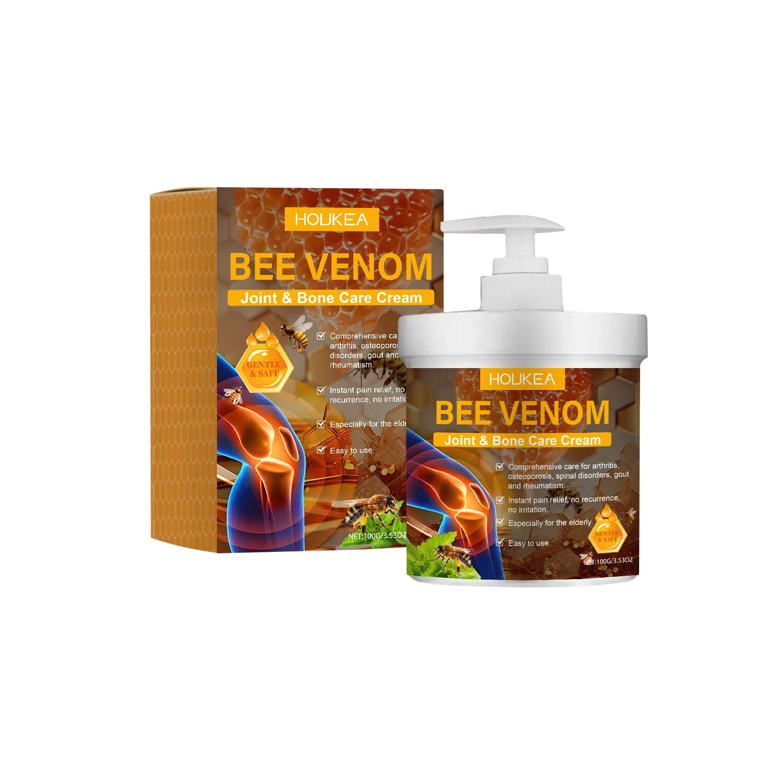 Bee Venom and Mint Leaves Joint Pain Repair Cream - Teleplus joint pain repair bee venom mint leaves